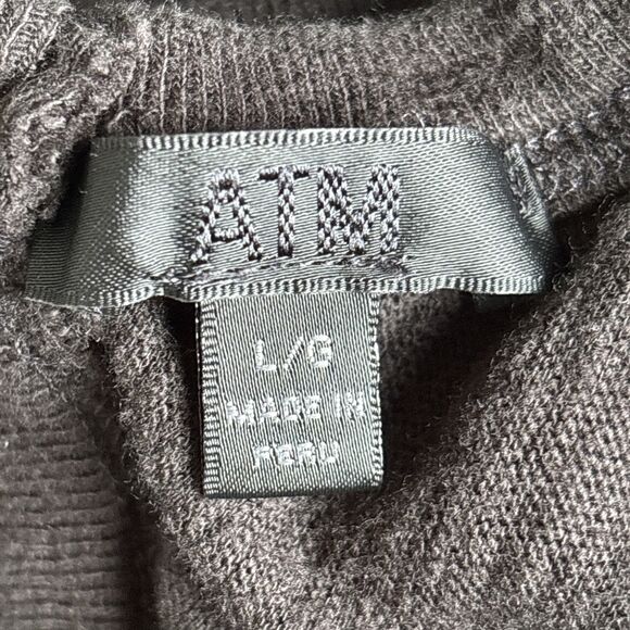 ATM Anthony Thomas Melillo Womens Black Wide Leg Jumpsuit Size Large - Picture 10 of 11